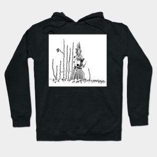 Rat samurai in a bamboo forest. Hoodie